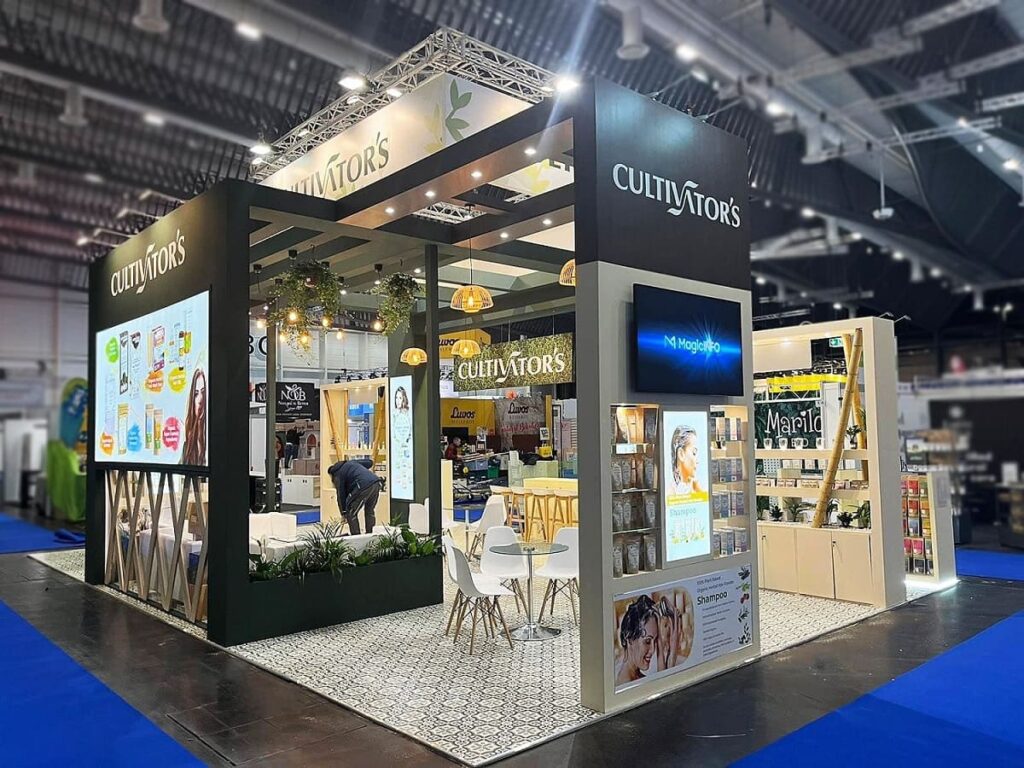 Custom exhibition stand builder creating unique and impressive displays